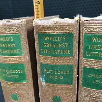 Vintage World's Greatest Literature Books Set of 8