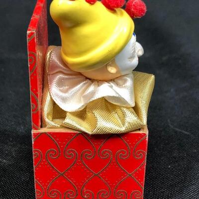 Miniature Jack in the Box Ornament Figurine Music Box Hallmark Limited Edition #139/500