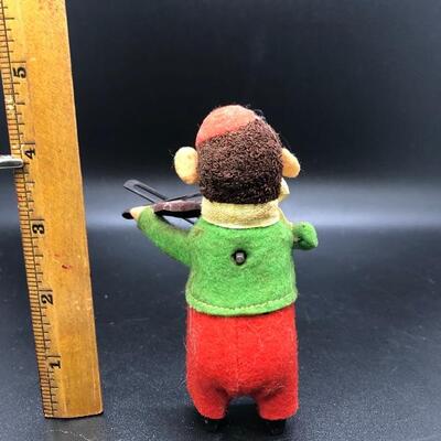 Vintage Schuco Monkey Playing the Violin Figurine Wind Up Toy Germany