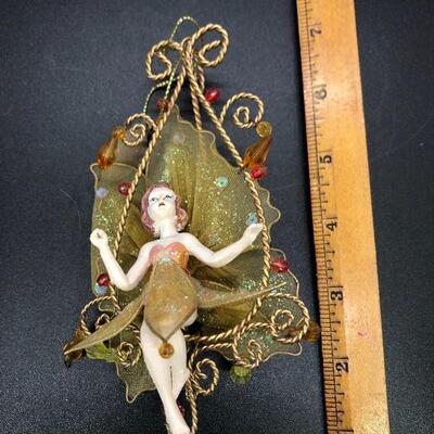 Small Hanging Swinging Fairy Nymph Figurine 