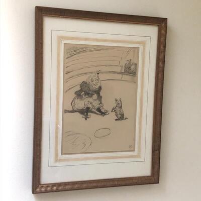 Lot 189 - Henri de Toulouse-Lautrec Lithograph & Framed Poster