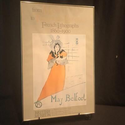 Lot 189 - Henri de Toulouse-Lautrec Lithograph & Framed Poster
