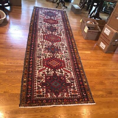 Lot 192 - Geometric Patterned Runner Rug