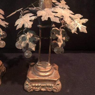 Lot 198 - Brass Candlestick Holders & More