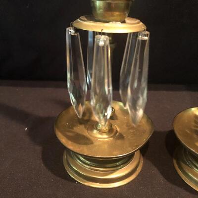 Lot 198 - Brass Candlestick Holders & More