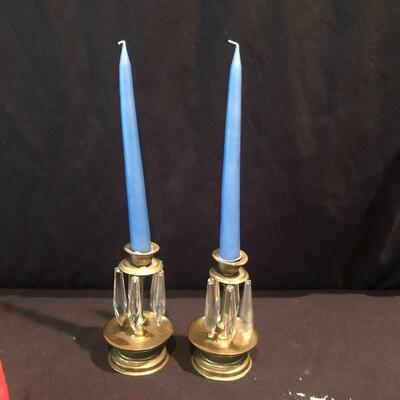Lot 198 - Brass Candlestick Holders & More