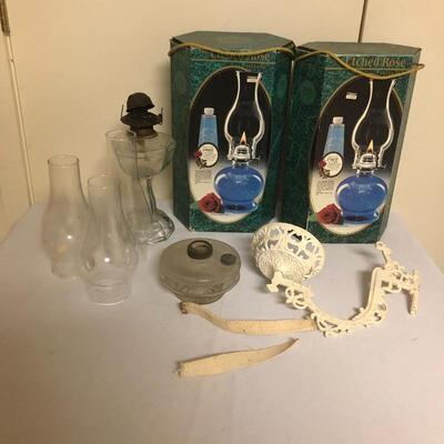 Lot 201 - Oil Lamps