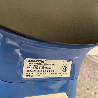 Lot 205 - Oreck XL Ironman & Cordless Iron