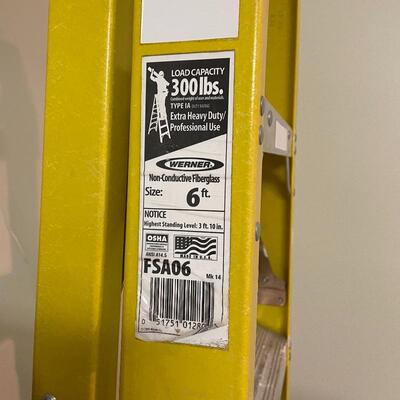 Lot 207 - Werner 6ft Ladder, Hand-truck & Step Ladder