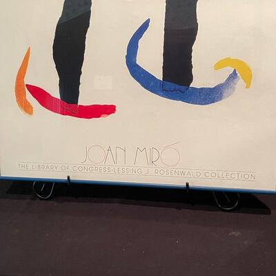 Lot 215 - Joan Miro Art + Framed Poster