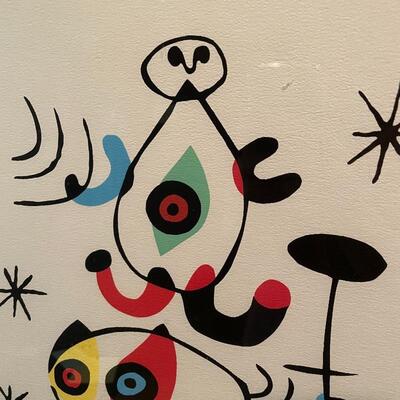 Lot 215 - Joan Miro Art + Framed Poster
