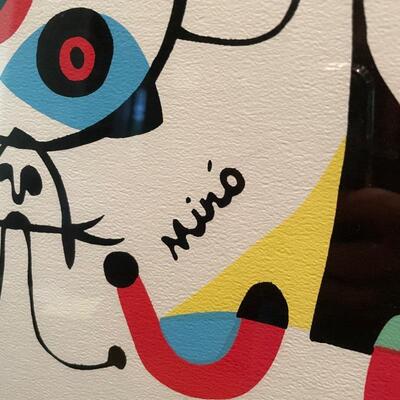 Lot 215 - Joan Miro Art + Framed Poster