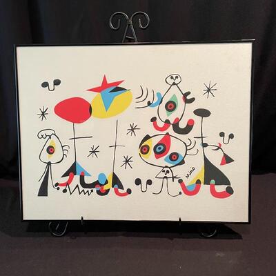 Lot 215 - Joan Miro Art + Framed Poster