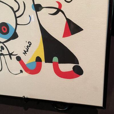Lot 215 - Joan Miro Art + Framed Poster