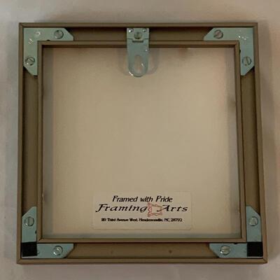 Lot 216 - Beautiful Fused Glass Plate and Framed Art