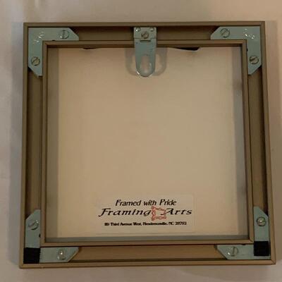 Lot 216 - Beautiful Fused Glass Plate and Framed Art