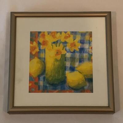 Lot 216 - Beautiful Fused Glass Plate and Framed Art