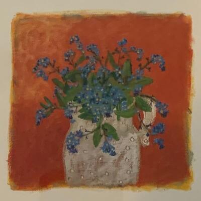 Lot 216 - Beautiful Fused Glass Plate and Framed Art
