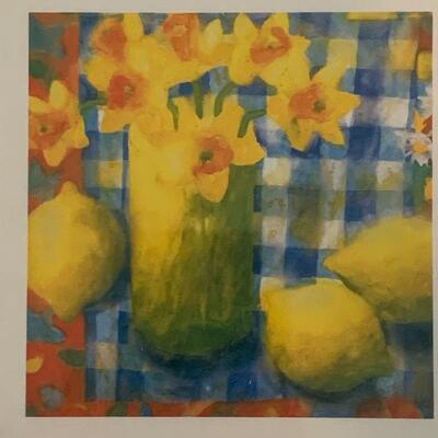 Lot 216 - Beautiful Fused Glass Plate and Framed Art