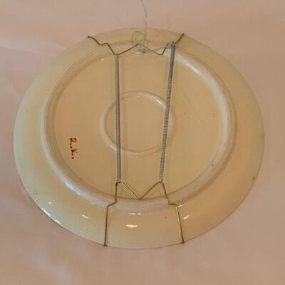 Lot 217 - Decorative Plate and Framed Art by Omar