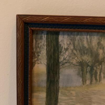 Lot 218 - Two Framed Pieces of Farmhouse Art