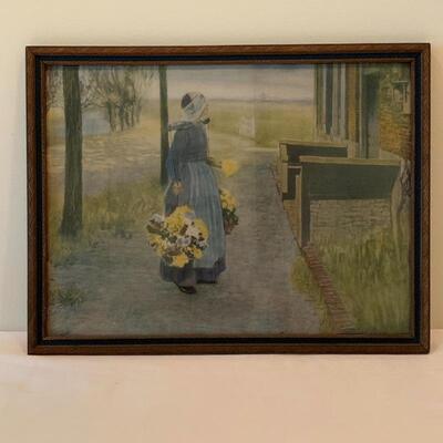 Lot 218 - Two Framed Pieces of Farmhouse Art