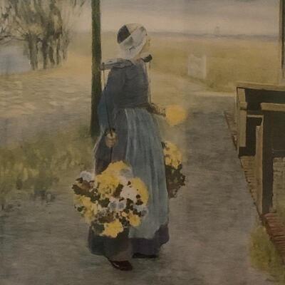 Lot 218 - Two Framed Pieces of Farmhouse Art