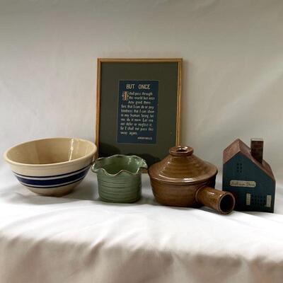 Lot 219 - Ceramic Dishes and Farmhouse Decor