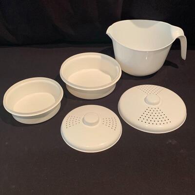 Lot 220 - Kitchen Items, incl Henkel, Kuhn Rikon,  Hand Turned Bowl