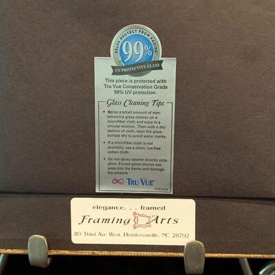 Lot 225 - Gorgeous Etched Glass, Framed Quilled Art, and More