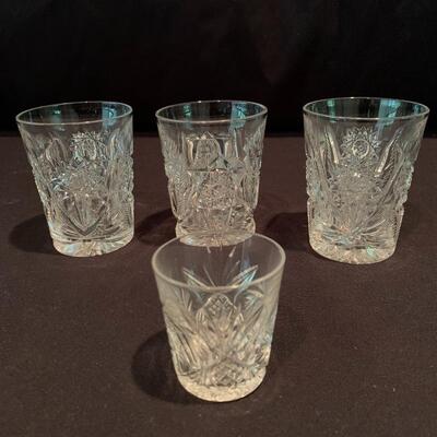 Lot 226 - Fancy Barware: Cut Glass Decanters, Tumblers, and More