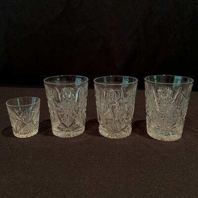 Lot 226 - Fancy Barware: Cut Glass Decanters, Tumblers, and More