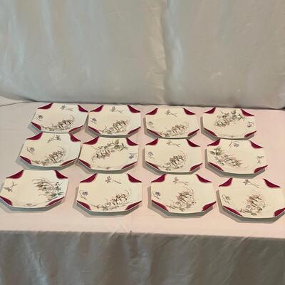 Lot 227 - Gorgeous Sampson Bridgwood & Son Set of Floral China