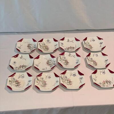 Lot 227 - Gorgeous Sampson Bridgwood & Son Set of Floral China