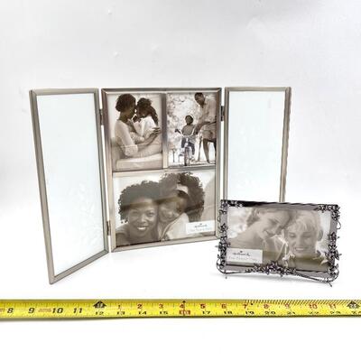 HALLMARK SILVER PHOTO FRAMES SET OF 2