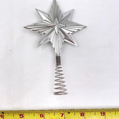 HALLMARK 2017 RADIANT SILVER STAR MINI TREE TOPPER KEEPSAKE