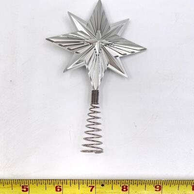 HALLMARK 2017 RADIANT SILVER STAR MINI TREE TOPPER KEEPSAKE