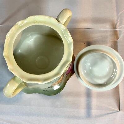 Antique Haviland Porcelain Handled Sugar Bowl