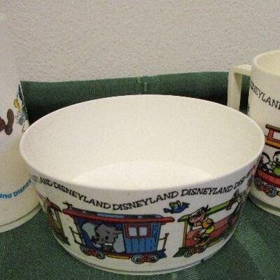 #6 Mickey Mouse! Plastic Bowl, cup, and mug. All great condition. Collector items.