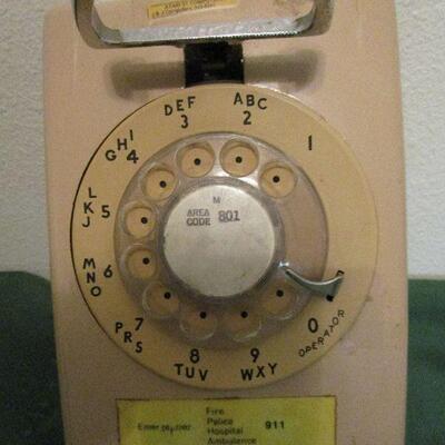 #12 Vintage Rotary Dial Wall Phone