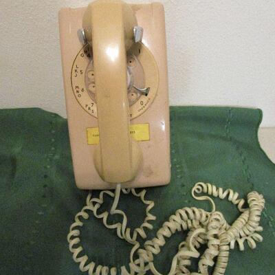 #12 Vintage Rotary Dial Wall Phone