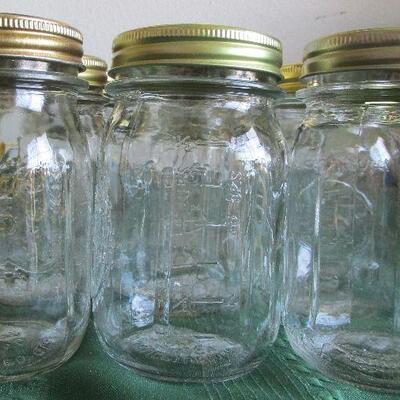 #15  12- One pint regular mouth canning jars
