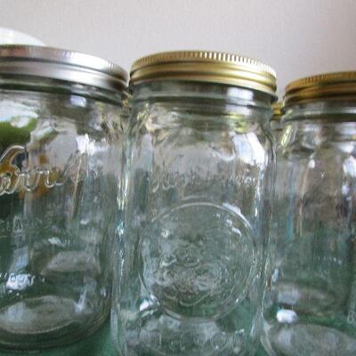 #17 12- 1 Quart wide mounth canning jars