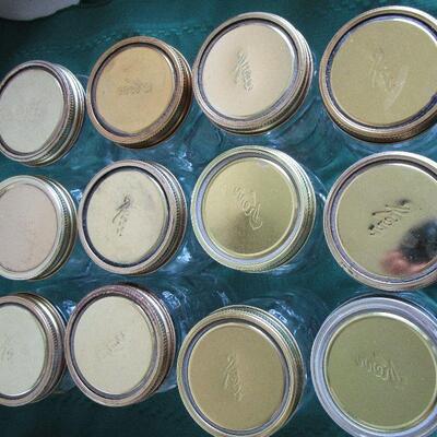 #17 12- 1 Quart wide mounth canning jars