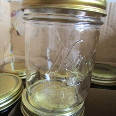 #18 12- Pint wide mouth canning jars