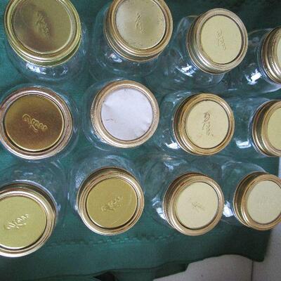 #19 12- 1 Quart regular mouth canning jars