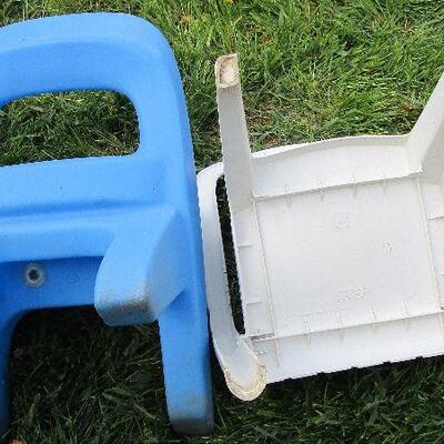 #43 Two plastic toddler chairs, great for small children