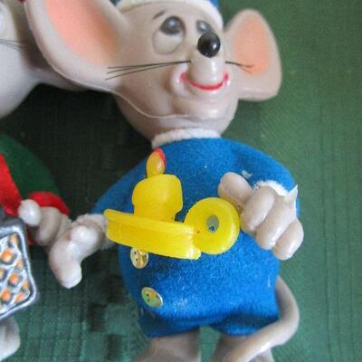#55 Three Jasco Merry Mice ornaments, New with tags