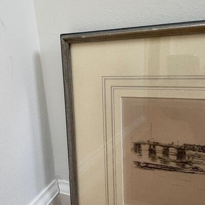 Lot 229 - Two Etchings by L. Barrymore & J. Whistler