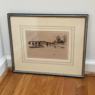 Lot 229 - Two Etchings by L. Barrymore & J. Whistler